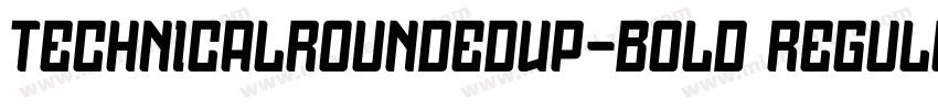 TechnicalRoundedVP-Bold Regular字体转换